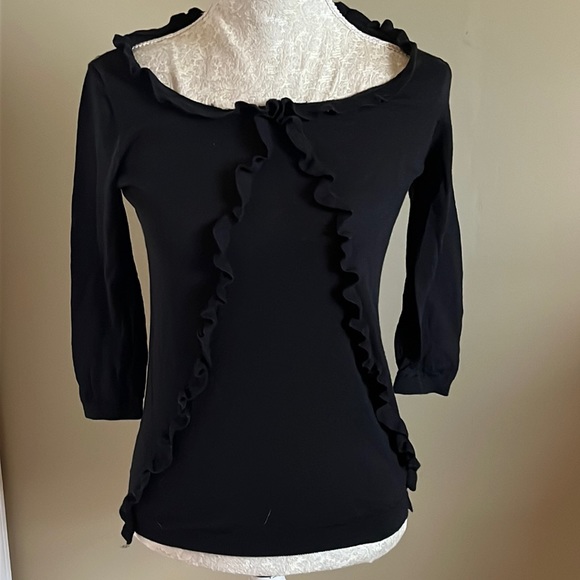 NWOT Ann Taylor Ruffle Sweater - Picture 1 of 4